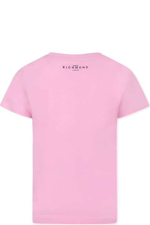 Homeware Richmond Pink T-shirt For Girl With Logo