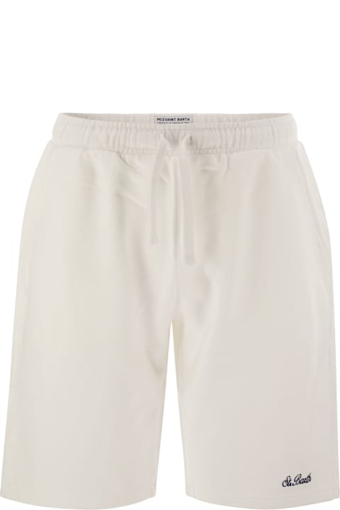 MC2 Saint Barth Pants for Men MC2 Saint Barth Randle - Cotton Fleece Bermuda Shorts