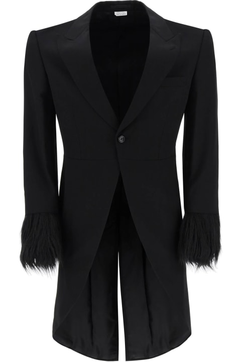 Comme Des Garçons Homme Plus Coats & Jackets for Men Comme Des Garçons Homme Plus Tailcoat With Eco-fur Inserts