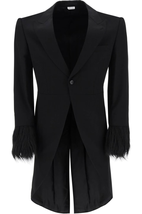 メンズ Comme Des Garçons Homme Plusのコート＆ジャケット Comme Des Garçons Homme Plus Tailcoat With Eco-fur Inserts