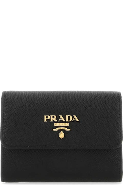 Prada Accessories for Women Prada Black Leather Wallet