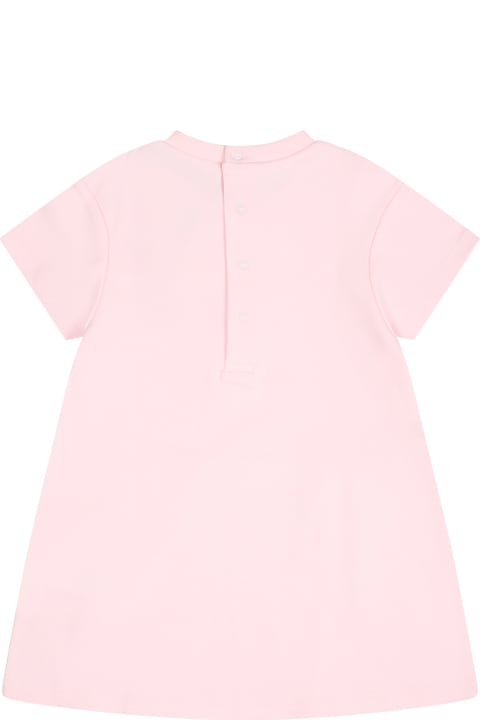 Homeware Marc Jacobs Pink Dress For Baby Girl With Bag