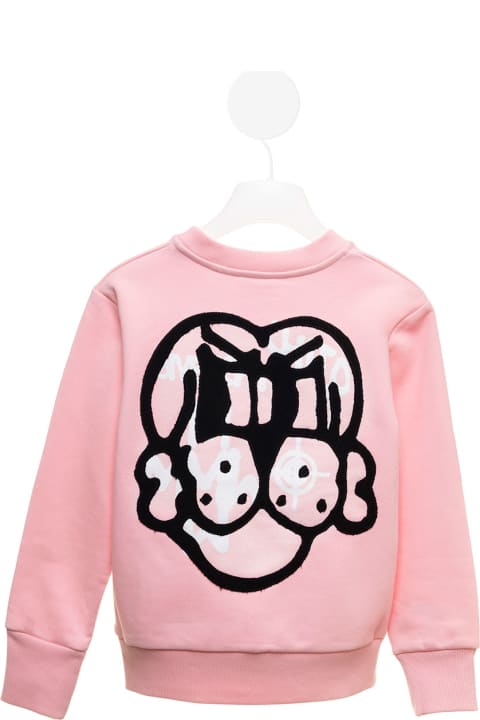 Givenchy Kids Girl's Pink Sweatshirt With Back Embroidery