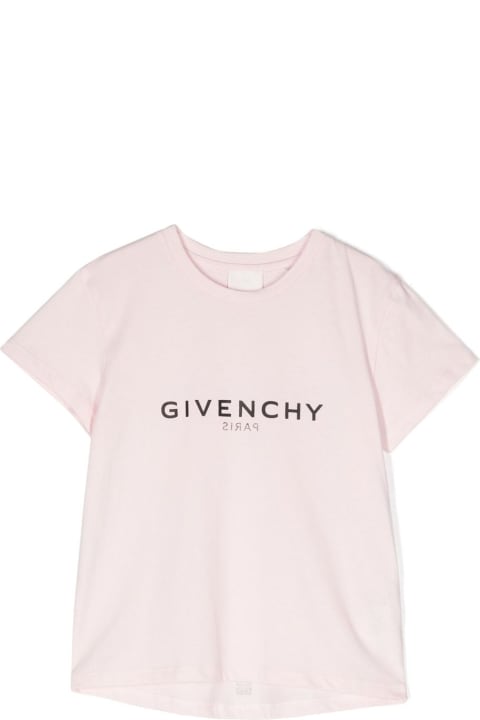 Givenchy for Girls Givenchy Givenchy T-shirt Rosa In Jersey Di Cotone Bambina