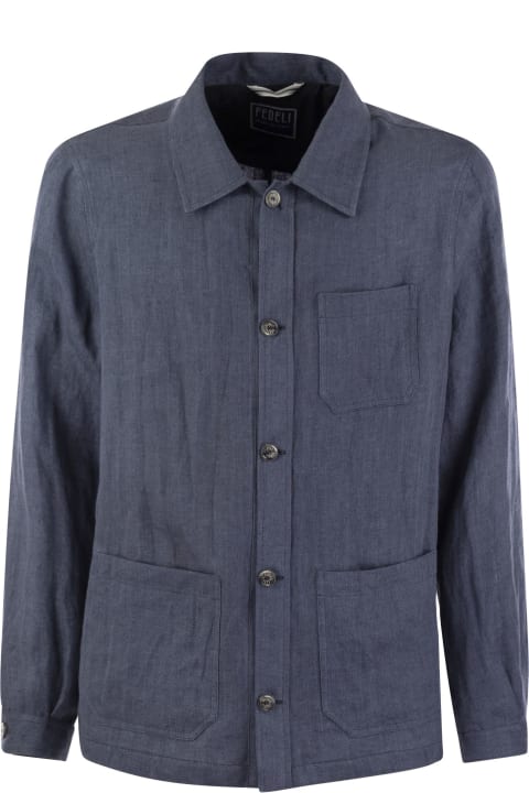 Fedeli Sweaters for Men Fedeli Bristol - Linen Jacket