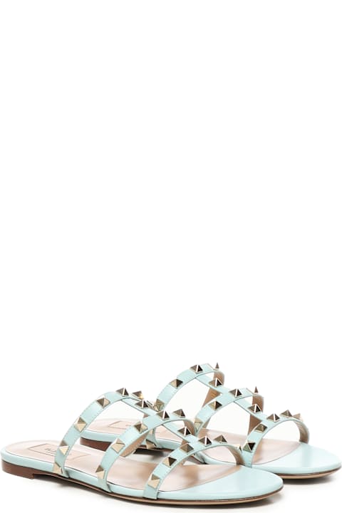 Valentino Garavani Shoes for Women Valentino Garavani Rockstud Leather Slide