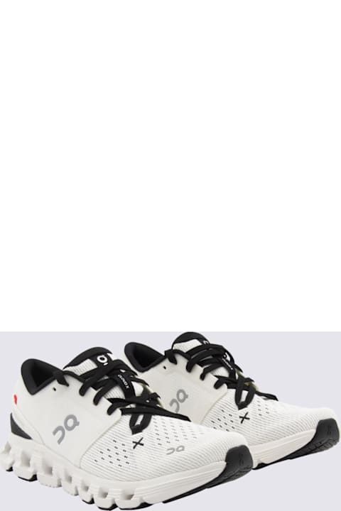 ON Ivory And Black Cloud Sneakers