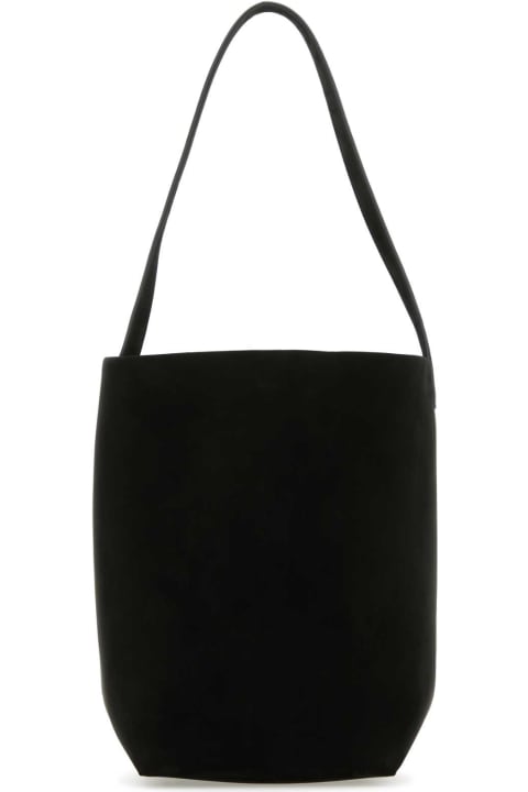 The Row Totes for Women The Row Black Suede Large N/s Park Shopping Bag