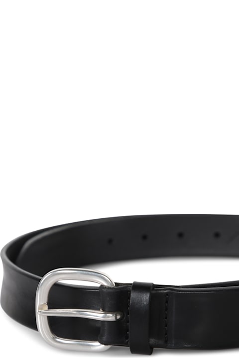 Orciani for Men Orciani Black Leather Belt