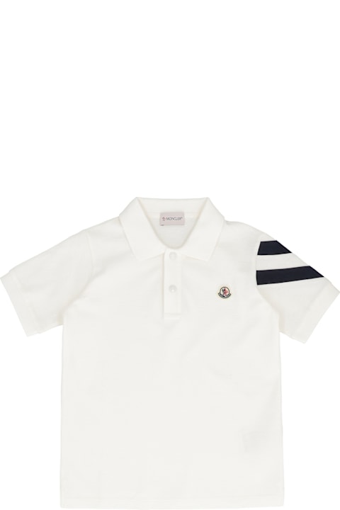Topwear for Boys Moncler Cotton Piqué Polo Shirt