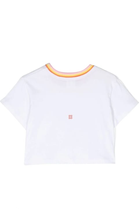 Topwear for Girls Givenchy Givenchy Kids T-shirts And Polos White