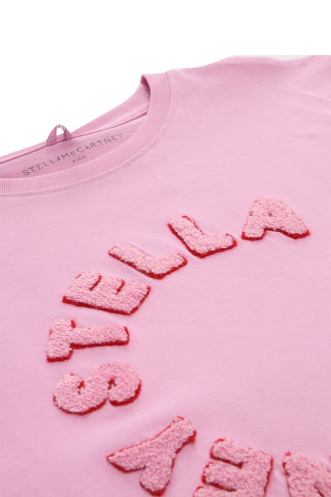 Stella McCartney Kids Stella McCartney Kids Pink T-shirt With Logo