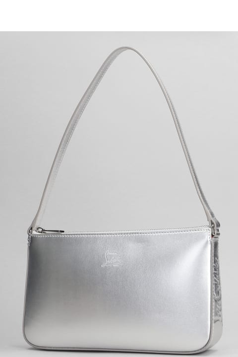 Bags Sale for Women Christian Louboutin Loubila Shoulder Bag In Silver Leather