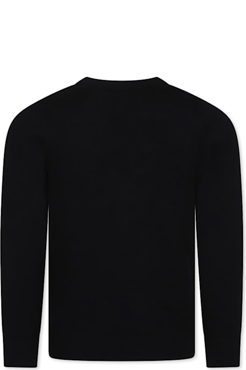 Homeware Diesel Black Sweater For Boy With Logo