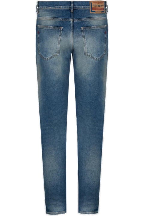 Jeans for Men Diesel 2019 D-strukt Logo Patch Tapered Jeans