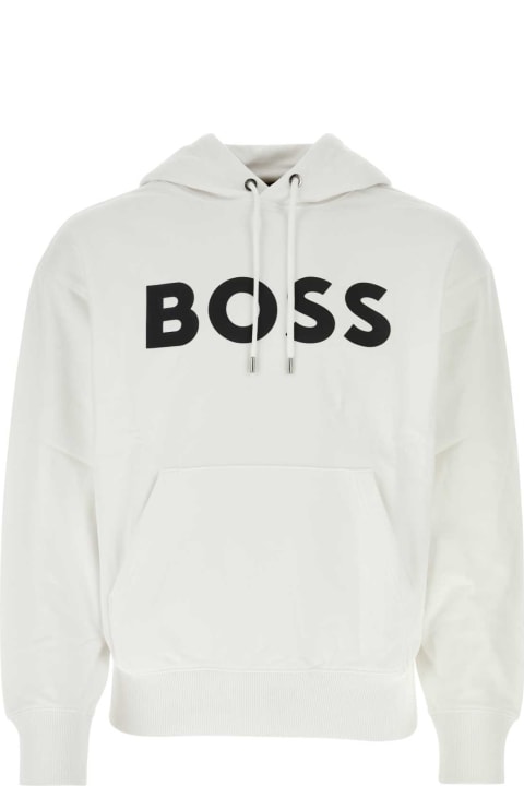 Hugo Boss for Men Hugo Boss White Cotton Sweatshirt