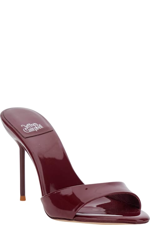 Jeffrey Campbell High Heel Sandals 'ce Soire Patent' Bordeaux - Leather - Women