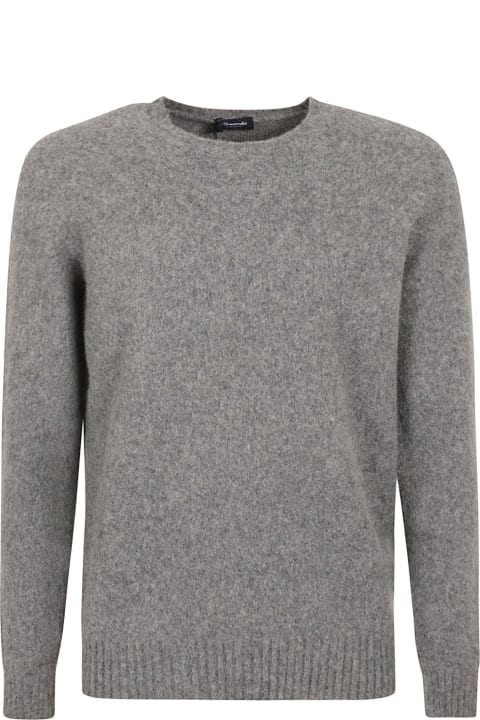 Fashion for Men Drumohr Rib Trim Plain Crewneck Sweater