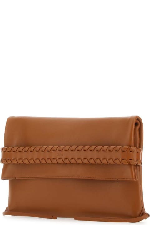 It Bags Sale for Women Chloé Caramel Leather Mony Clutch