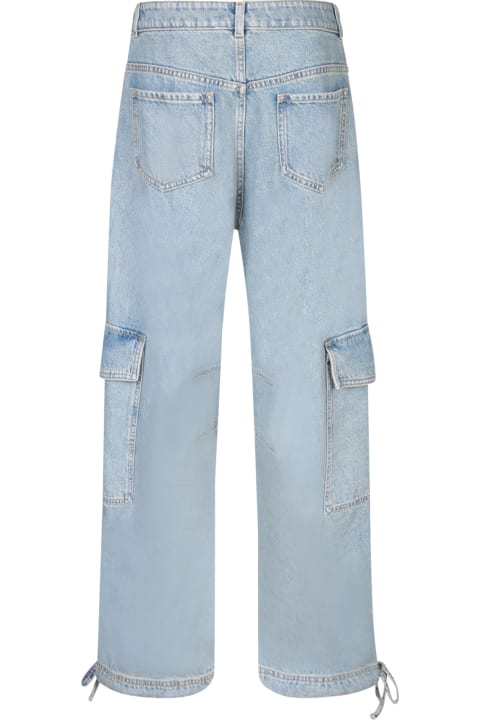 Moschino Jeans for Women Moschino Light Blue Denim Cargo Jeans