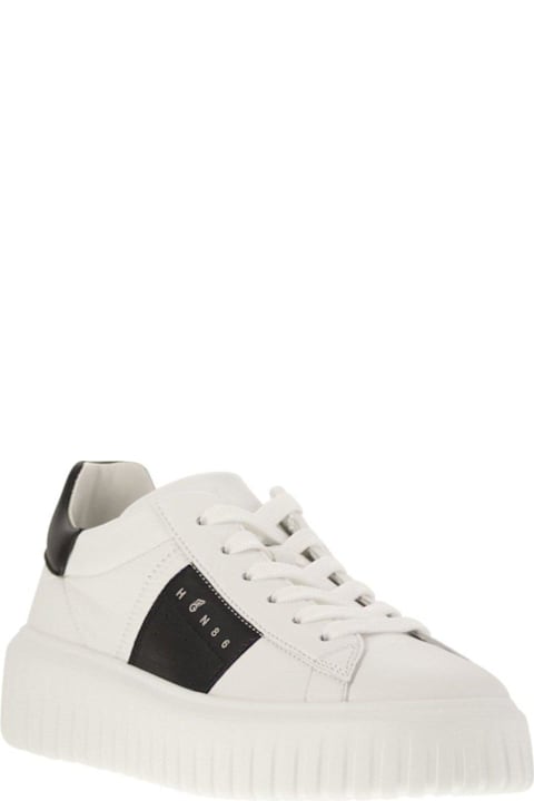 Hogan for Kids Hogan H-stripes Lace-up Sneakers