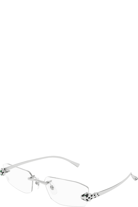Cartier Eyewear Eyewear for Men Cartier Eyewear Ct0494o Panthère De Cartier 002 Silver Glasses