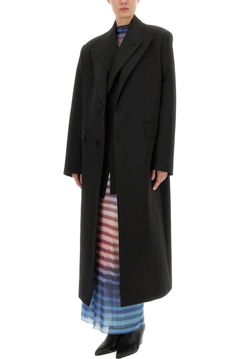 Jean Paul Gaultier Kids Jean Paul Gaultier Double Layer Coat