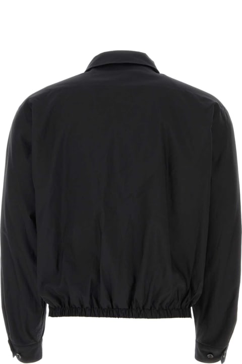 Lemaire for Men Lemaire Black Cotton Blend Jacket