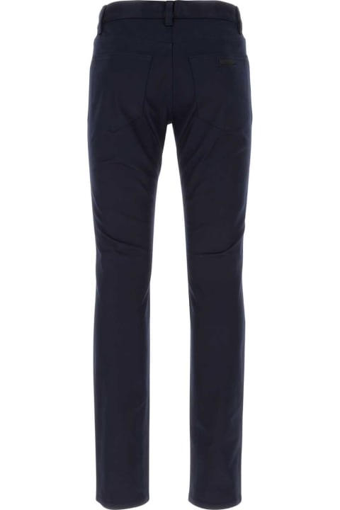 Clothing for Men Prada Dark Blue Drill Chino Pant