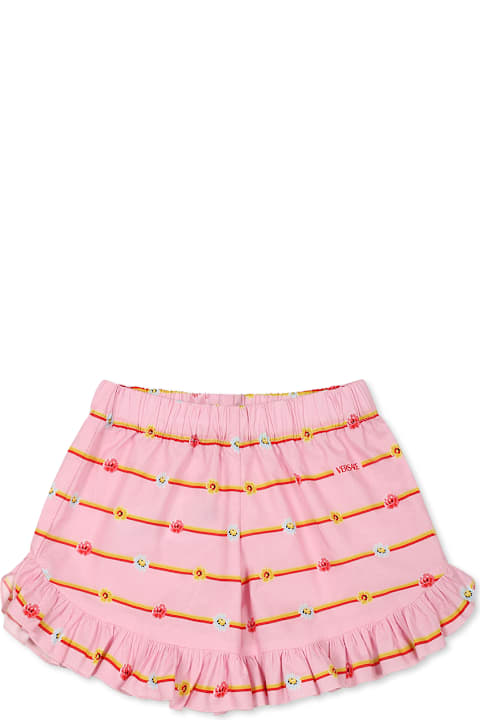 Homeware Versace Pink Shorts For Girl With Logo