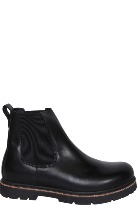 Birkenstock Boots for Men Birkenstock Highwood Combat Boots In Black Leather