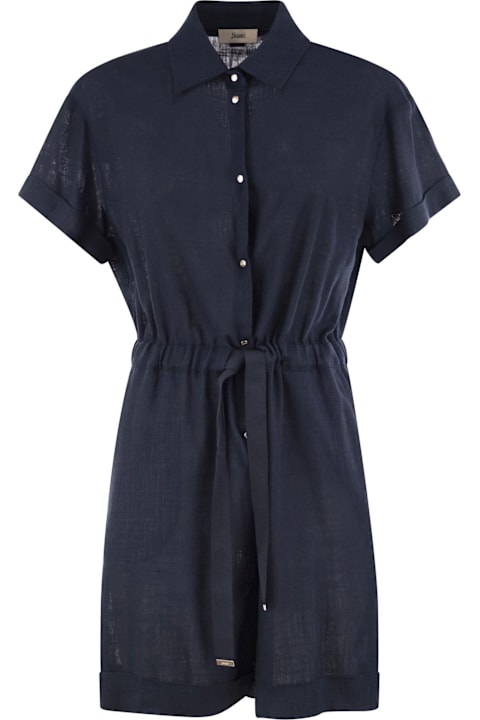 Herno Jumpsuits for Women Herno Chemisier Jumpsuit With Drawstring