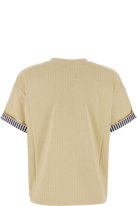 Bottega Veneta Topwear for Women Bottega Veneta Cream Cotton T-shirt