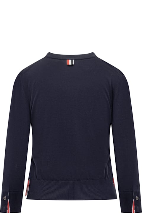 Homeware Thom Browne Navy Blue Cotton Sweater