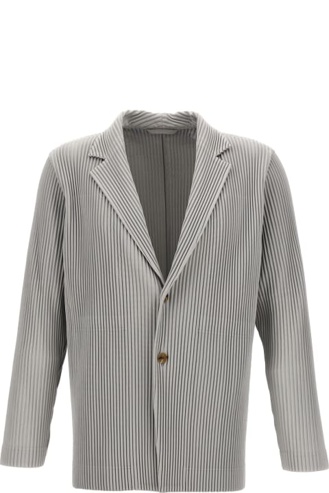 Issey Miyake for Kids Issey Miyake Single-breasted Pleated Blazer