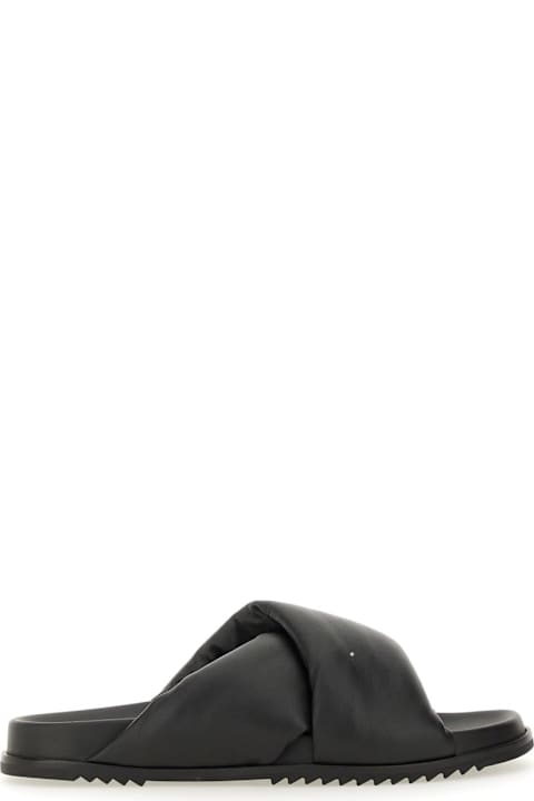Rick Owens for Men Rick Owens Leather Slide Sandal