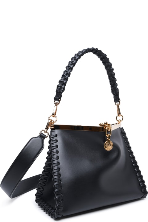Etro Women Etro Small 'vela' Black Leather Bag