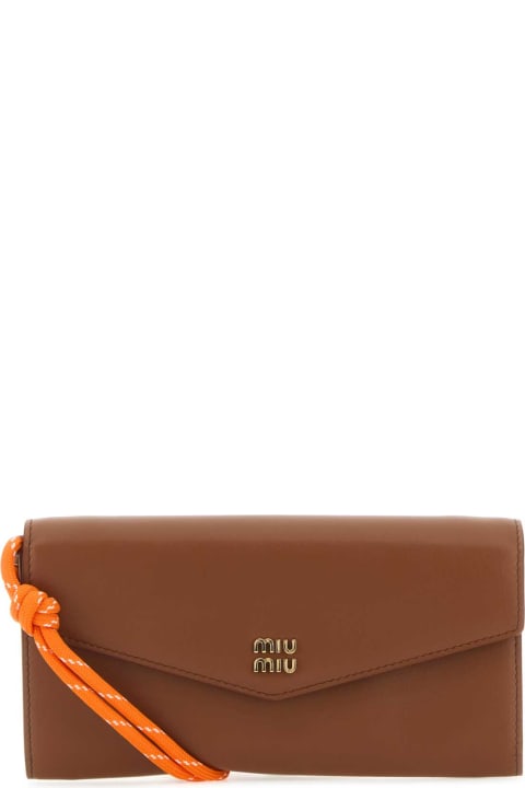 Miu Miu Sale for Women Miu Miu Brown Leather Wallet