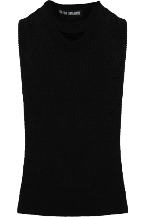 LGN LOUIS GABRIEL NOUCHI for Men LGN LOUIS GABRIEL NOUCHI Tencel Knit Vest With Back Neckline