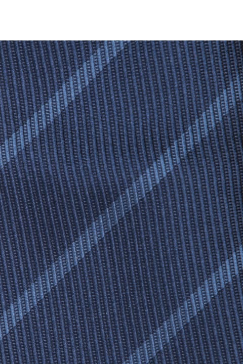 Brunello Cucinelli for Men Brunello Cucinelli Dark Blue/navy Regimental Tie
