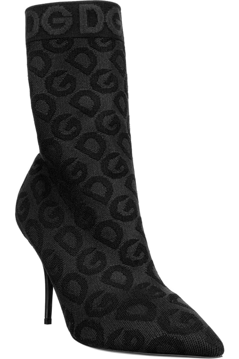 ウィメンズ Dolce & Gabbanaのシューズ Dolce & Gabbana Logo Sock Boots