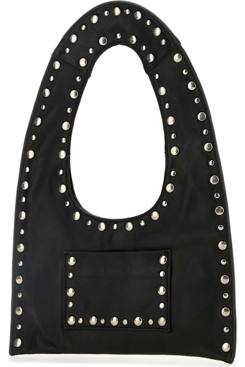 Homeware Gimaguas Black Leather Mini Franca Handbag