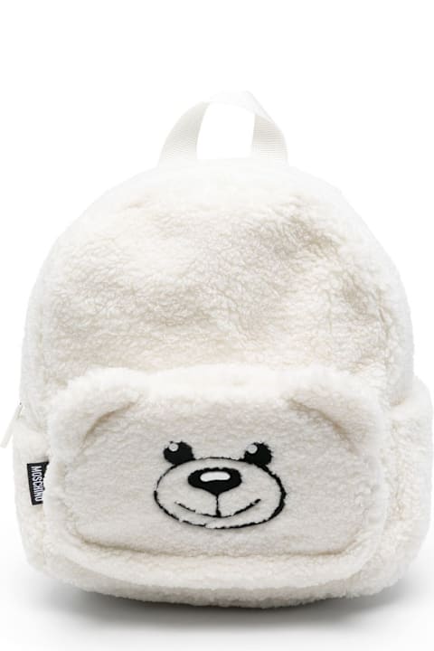 Bags for Men Moschino White Teddy Bear Backpack