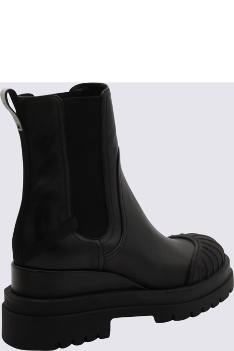 ウィメンズ Premiataのブーツ Premiata Black Leather Jiro Ankle Boots