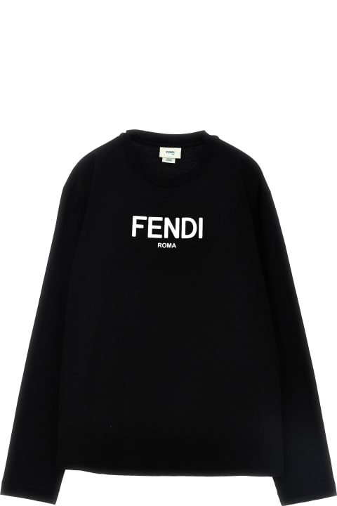 Fendi Sale for Kids Fendi Logo T-shirt