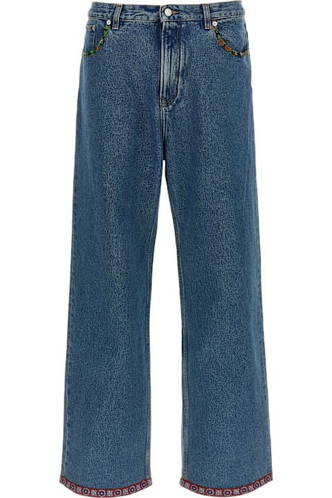 Homeware Valentino Garavani Valentino Garavani Floral Insert Jeans