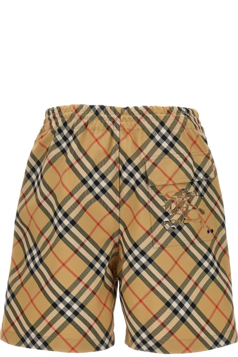 Pants for Men Burberry Cotton Blend Jacquard Polo Shirt