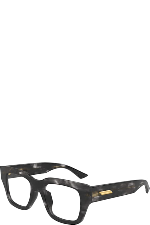 Bottega Veneta Eyewear for Kids Bottega Veneta Eyewear Bottega Veneta Bv1361o Linea Ribbon 006 Havana Black Grey Glasses