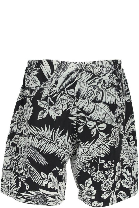 Palm Angels for Men Palm Angels Jungle-print Knee-length Swim Shorts