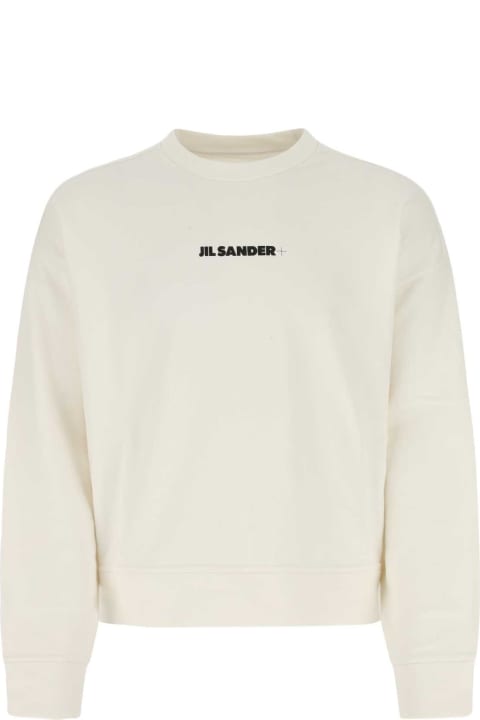 Jil Sander Fleeces & Tracksuits for Men Jil Sander Ivory Cotton Oversize Sweatshirt